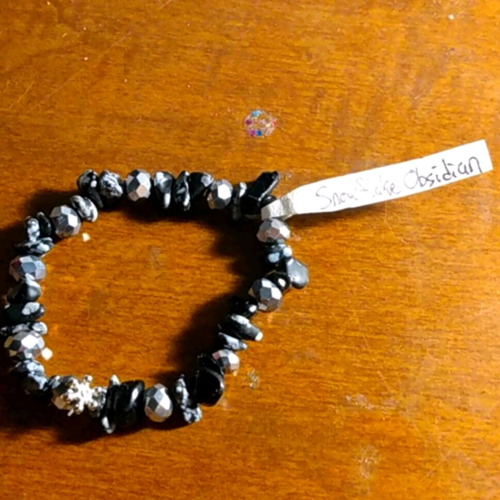 Genuine Gemstone stretch bracelet